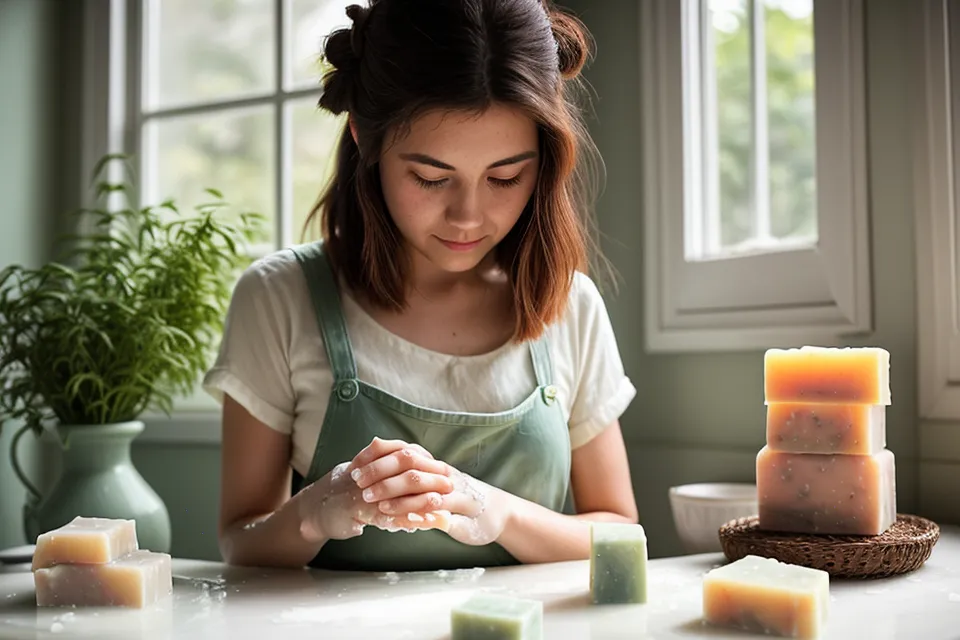 Frascos de esencias aromáticas para velas de soja alineados antes de decidir cuál usar