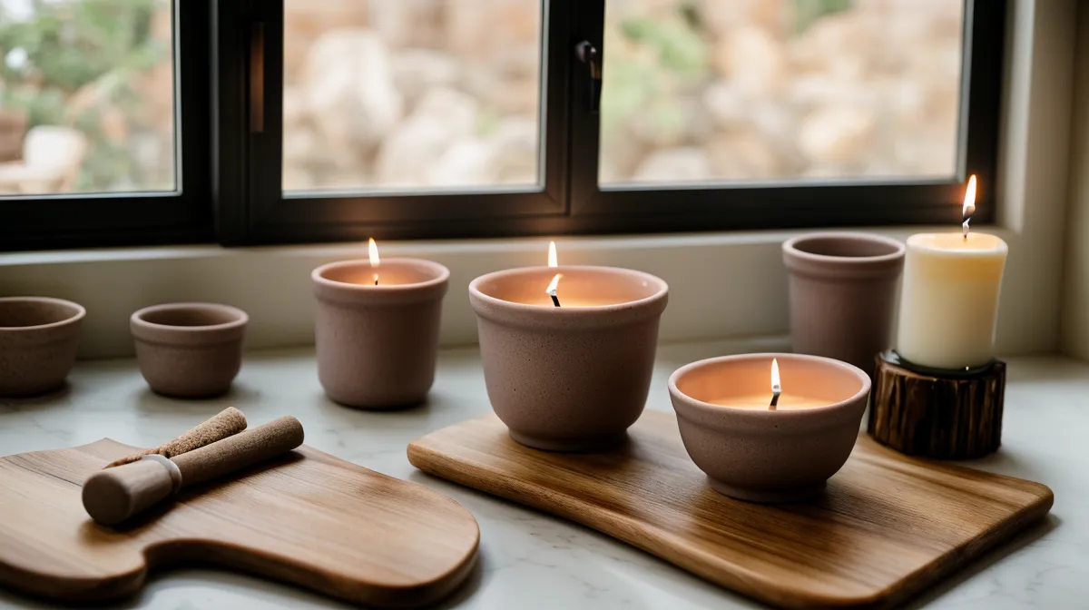 Trucos para desmoldar velas artesanales en moldes de silicona sin romperlas: vela de soja recién salida del molde